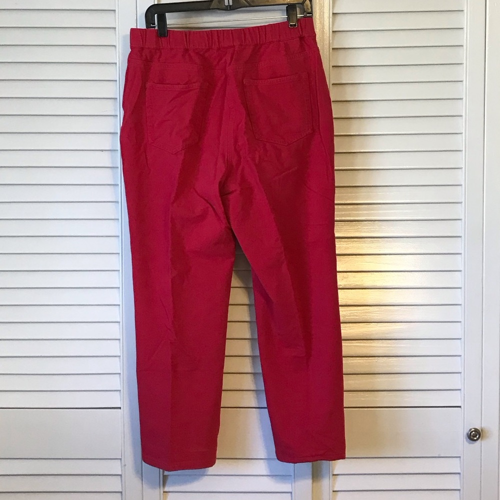 Quacker Factory Cherry Red Pants - Picture 3 of 5
